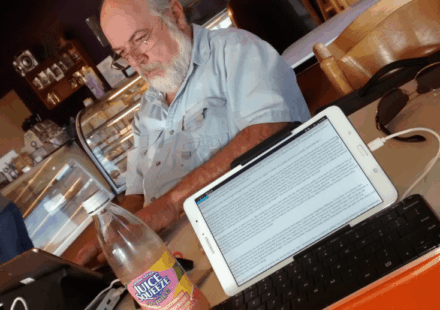 writing on the go