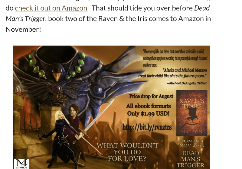 Raven’s Tears: The Final Days Fantasy fiction for Gamers and Role Players