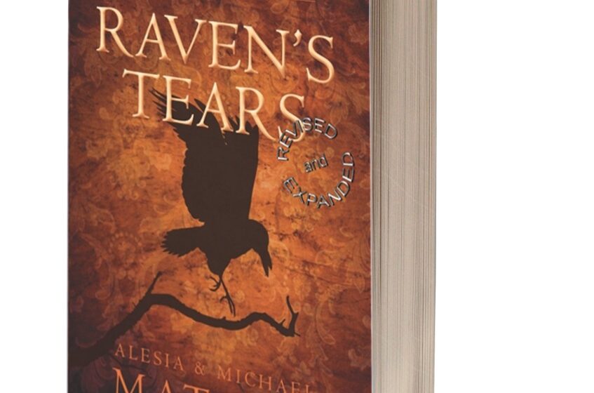 Raven’s Tears is now on KDP Select! A copy of the book titled "Raven's Tears," the first epic romantasy novel in the Raven & Iris series. The book stands upright. Its cover features a raven silhouette on a warm golden orangey background.