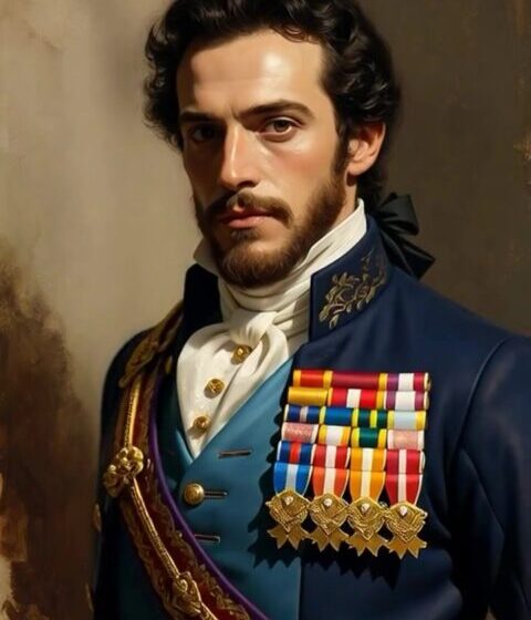Prince Athos: A Reluctant Hero for Romantasy Readers A portrait of Prince Athos Mirac, a highly decorated cavalry officer in uniform.