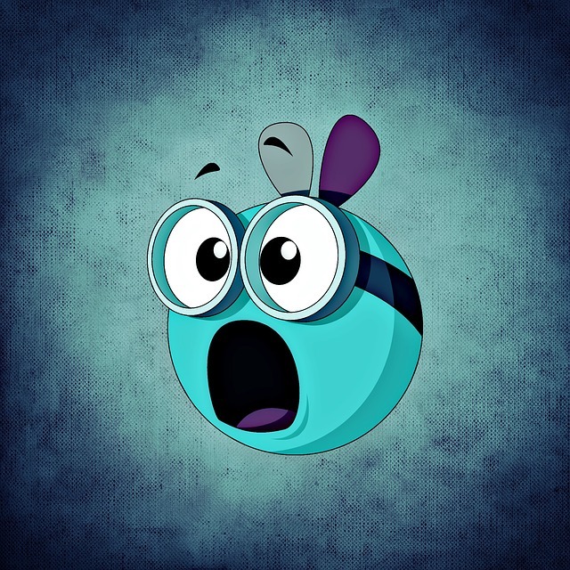 Free short stories? It's true! A light blue emoji with goggles on and a horrified expression.
