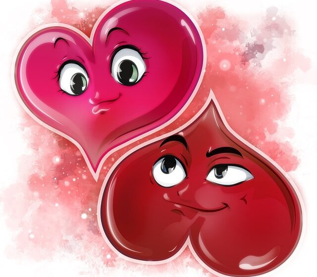 How to Co-Author a Book With Your Spouse (Without Divorce) An illustration of two cartoon emoji hearts with smiling faces. That's what co-authors look like at their best!