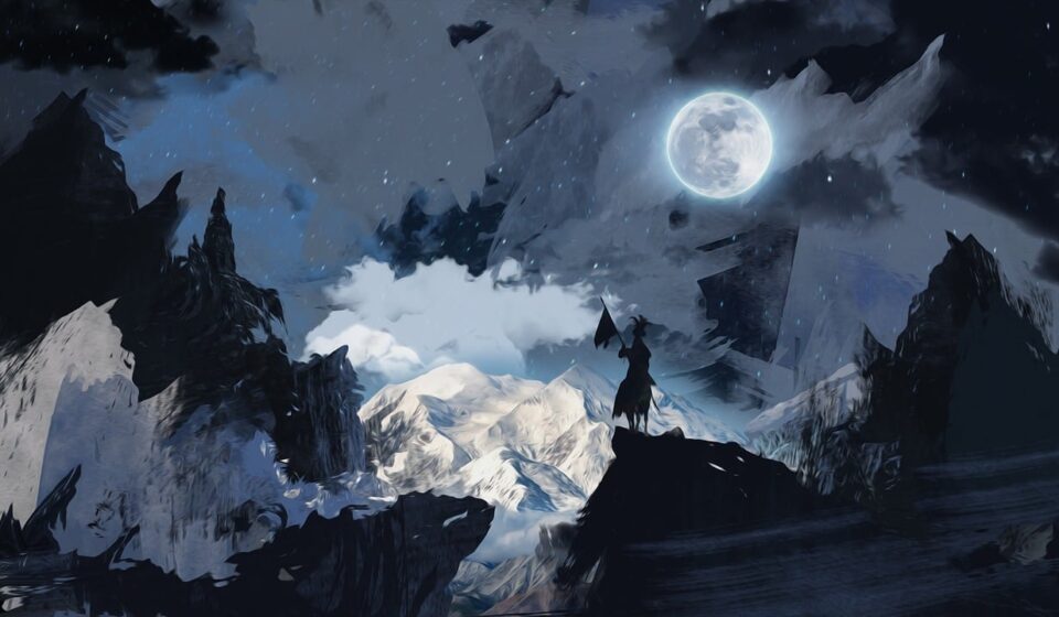 Antiheroes Used to Be Daring. Now They’re Just Default. In a moonlit scene with clouds and chaos, the antihero sits silhouetted atop his horse, carrying a banner. Are they morally gray or entirely compromised?