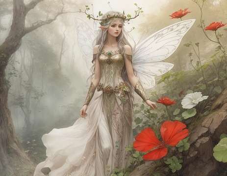 Wings, antlers, a misty clearing — sylph, nymph, or fairy? Paracelsus coined the word five hundred years ago and still never bothered to say how to tell them apart.